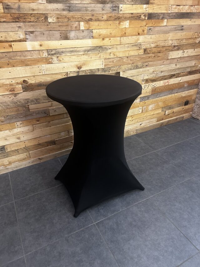 Mange-debout rond et housse noire